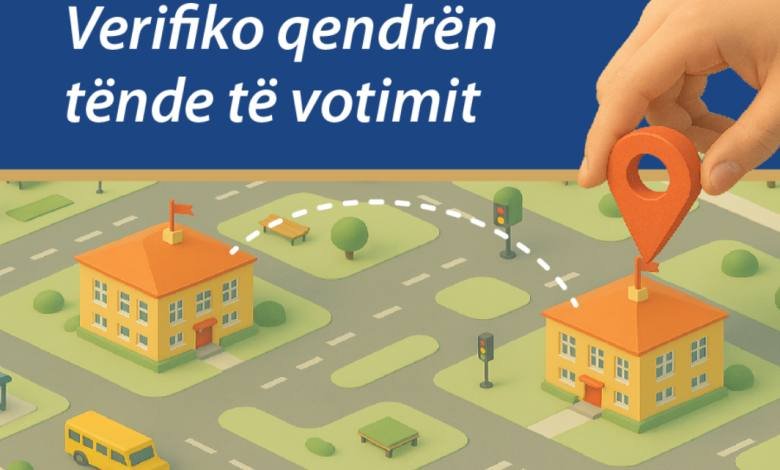 Gjej qendrën tënde të votimit me një klikim