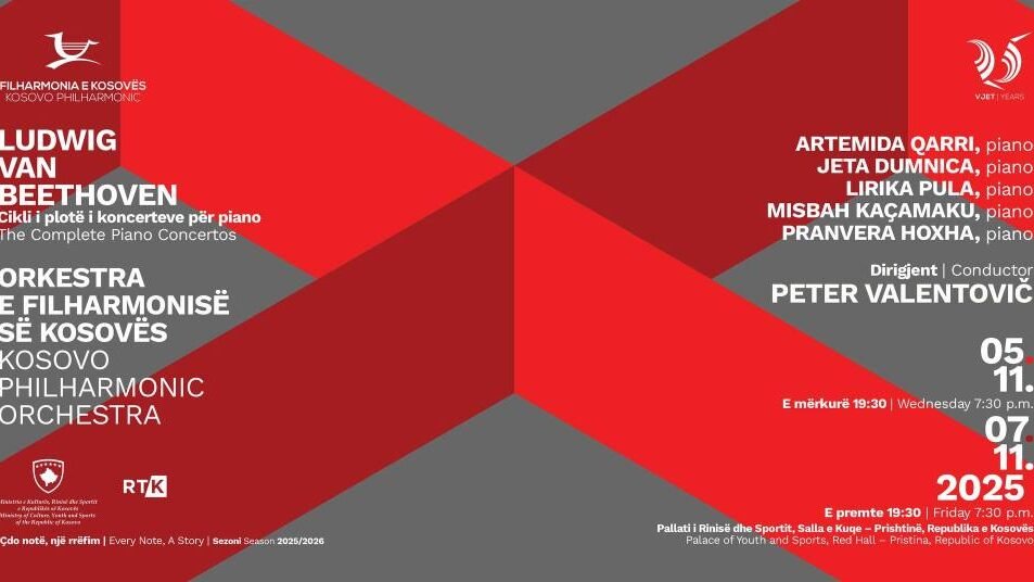 Filharmonia e Kosovës sjell një mbrëmje të rrallë me veprat e Beethovenit