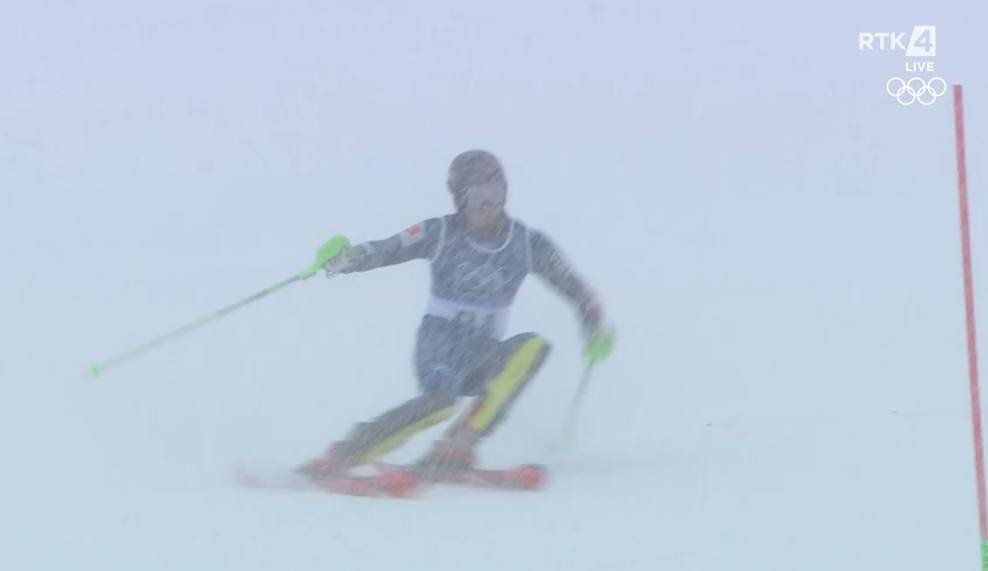 Drin Kokaj del nga shtegu në Slalom, gjysma e garuesve të përjashtuar