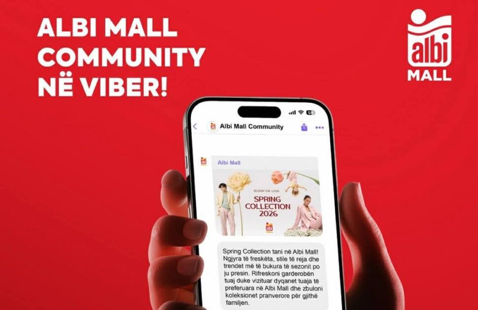 Bëhu pjesë e Albi Mall Community në Viber dhe qëndro gjithmonë pranë ofertave dhe risive